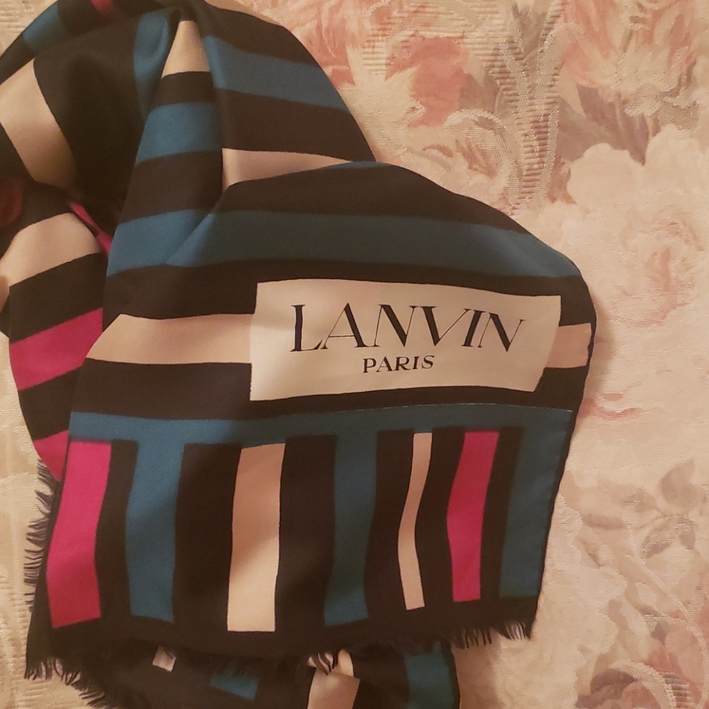 Vinatge Lanvin Silk Scarf
